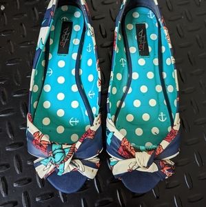 Iron Fist Flat Peep Toe